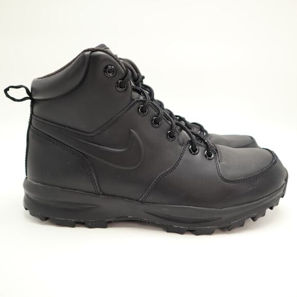 Nike Manoa Triple Black Boots Mens Size 8 Leather Mid Shoes Outdoor 454350-003 main image 12